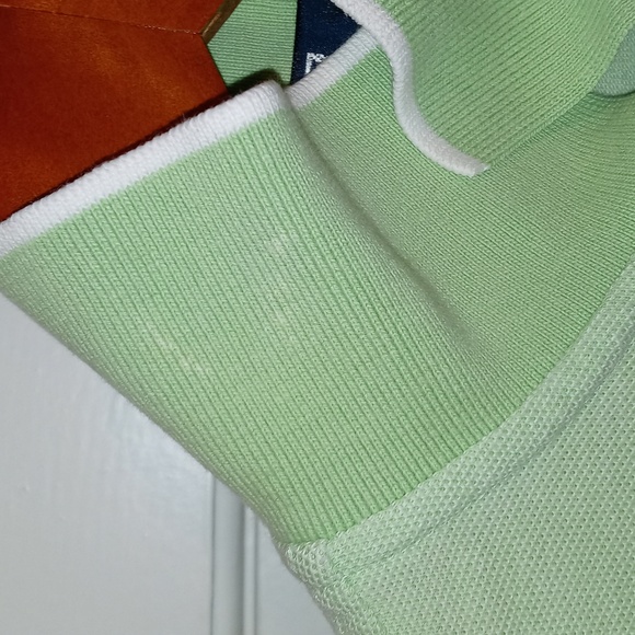 💚RARE/VTG Polo Ralph Lauren💚 - Mint Green "PRL" Monogram S/S Pique Polo - Picture 6 of 16